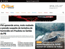 Tablet Screenshot of portalsertaoemfoco.com.br